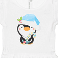 thumbnail image 4 of Inktastic Cute Christmas Penguin in Blue Hat Girls Baby Dress, 4 of 5