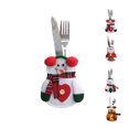 thumbnail image 4 of ziyahi Christmas Spoon Fork Bag Silverware Tableware Cutlery Holder Dining Table Xmas Decor - Style 3, 4 of 8