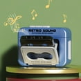 thumbnail image 4 of HLONK For Retro Mini Tape Recorder with 15s Recording and 3 Built-in Songs - Portable Nostalgic Gadget for On-the-Go Fun, 4 of 8