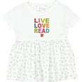 thumbnail image 3 of Inktastic Live Love Read Girls Baby Dress, 3 of 5