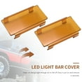 thumbnail image 5 of Mawalde 20 Inch Amber Snap on Lens Cover 6 Inch + 8 Inch for Offroad Led Light Bar ATV SUV, 5 of 8