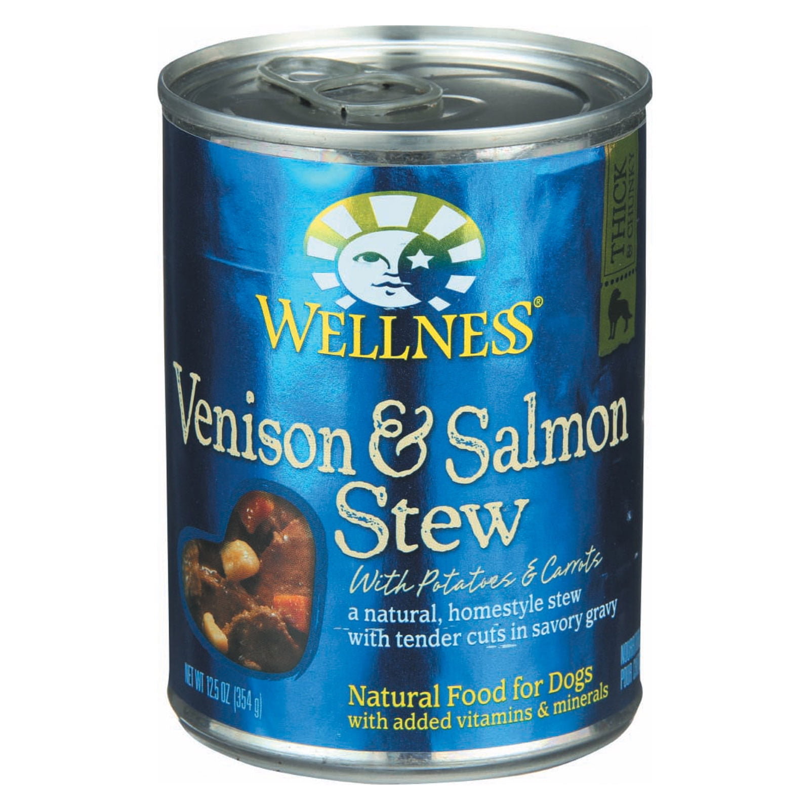 wellness venison and salmon stew