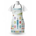 thumbnail image 3 of Anatomy Apron, Composition with Human Body and Organs Healthy Lifestyle Science Image, Unisex Kitchen Bib with Adjustable Neck for Cooking Gardening, Adult Size, Multicolor, by Ambesonne, 3 of 4
