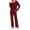 Wine, variant on Loungewear Sets Woman,Ladies' Gradient Printed Casual Top Pants Pajama Set Gift for Women