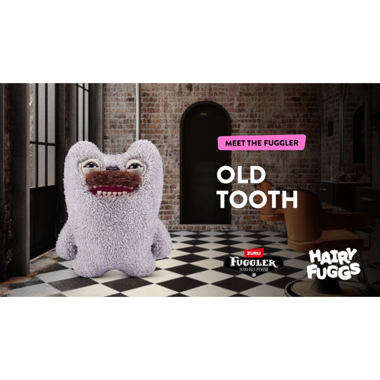 Fuggler Hairy Fuggs 9-inch S1 (Old Tooth - Moustache - Grey) by