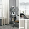 thumbnail image 6 of Deconovo Traditional Light Gray Ombre Rod Pocket Sheer Curtains, 52" x 72" (2 Panels), 6 of 6