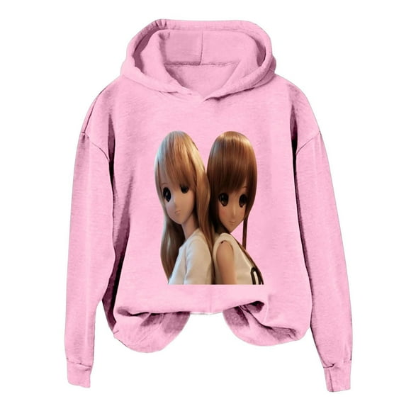 Long Sleeve Hooded Sweatshirt Women Snap Hoodie Tan Hoodie Sweatshirt Dress Women Casual Light Long Sleeve Anime Hoodies Casual Hooded Unisex Clothing Pink XL