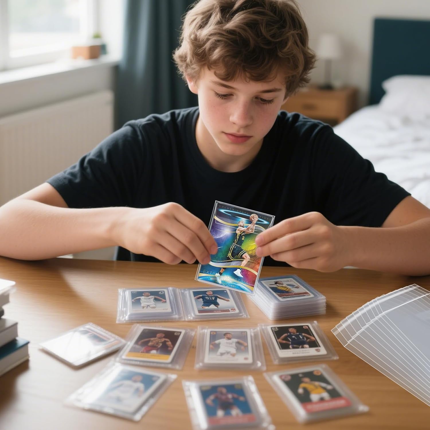 400Pcs Top Loader Sleeves Penny Sleeves for Top Loaders Resealable Team Bags for 35-75PT Rigid Toploader Card Holder Trading Card Sleeves Trading Card Protectors for Semi Rigid Card Holders(3" x 4")