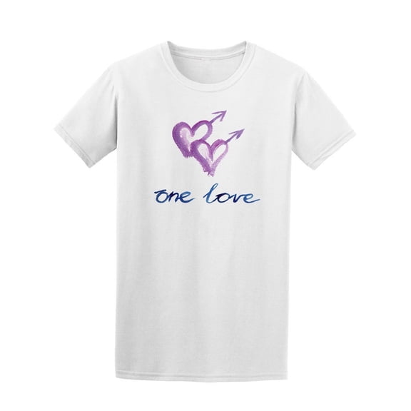 One Love Interlinked Hearts Tee Men's -Image by Shutterstock