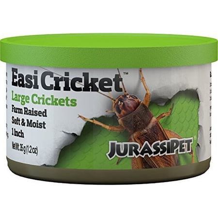 Jurassipet Jurassi-Diet EasiCricket Large Cricket Wet Reptiles & Amphibians Food, 1.2 Oz