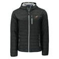 thumbnail image 2 of Men's-Cutter & Buck  Black Arkansas Razorbacks Rainier Eco PrimaLoft Hooded Full-Zip Jacket, 2 of 3