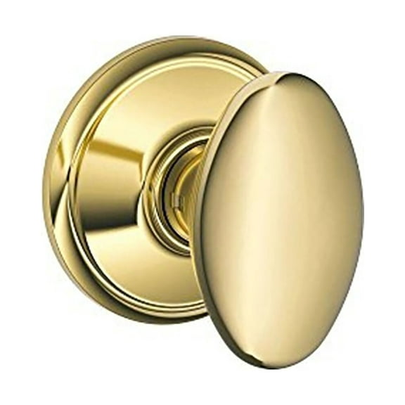 Schlage Residential F10 SIE 605 Passage Latch Siena Knob Bright Brass
