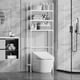 thumbnail image 5 of Estante de lavado, de pie, balcón, estante superior para tazas, baño, estante de baño, estante de almacenamiento superior, estante de almacenamiento blanco, 5 of 6