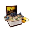 thumbnail image 4 of STARTIST 3D Castle Book Keychain 3D Backpack Keychain for Boys Girls Classroom Prizes castle brown, 4 of 9