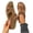 Khaki, variant on Women Crisscross Strap Slide Sandals Hollow Perforated Cushioned Footbed Spring Summer Beach Casual Slides,Purple