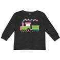 thumbnail image 3 of Inktastic Valentine Heart Train Boys or Girls Long Sleeve Toddler T-Shirt, 3 of 5