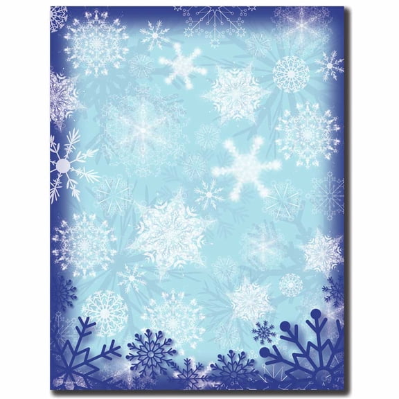Frosty Flakes Letterhead Laser & Inkjet Printer Paper, 80 Sheets