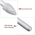 thumbnail image 4 of Puntas montadas de diamante 10.5mm Molinillo soldado Vástago de 1/4" Herramienta de tallado de piedra 2 piezas, 4 of 4