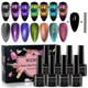 thumbnail image 1 of Set de esmaltes de uñas MIZHSE 9D Cat Eye Gel con efecto magnético, 8 unidades, 1 of 8