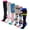 Other, variant on 6 Pairs Pack Graduated Colorful Travel Athletic Cotton Compression Knee High Socks