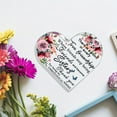 thumbnail image 7 of Friendship Acrylic Heart Decorative Plaque with Floral - "True Friendship to Sisters" Home ffice Decor Perfect Gift for Best Friend and Bestie Unique Thank You Gift for Sister Graduation Gifts, 7 of 7