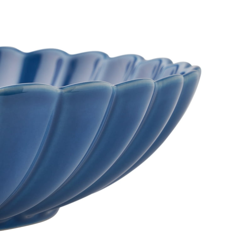 The Pioneer Woman Colette Blue Stoneware Dinner Bowls Set of 4