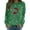 Green, variant on Gkeoshab Womens Christmas Sweatshirt Women's Basic Solid Color Crewneck Sweatshirt - Long Sleeve Round Neck Pullover Top for Everyday Casual Comfort and Layering Essentials Black S