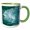 Green/White, variant on 3drose, Usa, Alaska, Endicott Arm. Close up of Shapes in an Iceberg., 15oz Mug