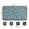 thumbnail image 5 of Teal Paisley Pattern Door Rugs,Washable Non Slip Door Mats Indoor,Decorative Door Mats,Entry Mat Indoor for Entrance,Bedroom,Kitchen,Bathroom,30"x17", 5 of 6