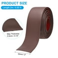 thumbnail image 2 of Uxcell Self Adhesive Floor Transition Strip 6.6Ftx2" Vinyl Flat Divider Flooring Coffee, 2 of 7