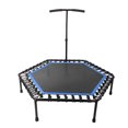 thumbnail image 3 of Indoor Trampoline, Hexagonal Trampoline Stable  For Adult For Recreation For Home Gymnasium DS-6680 Blue, 3 of 8