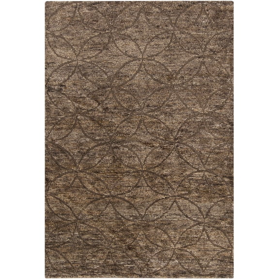 BoutiqueRugs Roberts Natural Fibers Area Rug - Tan, Dark Brown - 2' x 3'