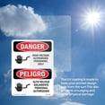 thumbnail image 6 of High Voltage Authorized Personnel Bilingual OSHA Danger Rigid Plastic Sign 10 Inch x 7 Inch - 5 Pack, 6 of 8
