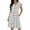 *White, variant on ClodeEU Women's Polka Dot Flutter Sleeve V Neck Cinched Waist Dress ,Casual Midi Dress White,Womens Plus L