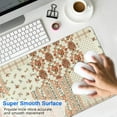 thumbnail image 4 of Long Mouse Pads for Desk,Pioneer Flower Floral Print Pattern Desk Mats on Top Of Desks, Desk Mouse Pad Extra Large with 3mm Non-Slip Base and Stitched Edge for Gaming,Office,Work,Home 31.5"x11.8", 4 of 6