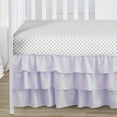 thumbnail image 4 of Sweet Jojo Designs Watercolor Floral Lavender Purple Grey 4 Piece Crib Bedding Set, 4 of 6
