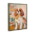 thumbnail image 4 of Stupell Industries Spaniel Dog Abstraction Animals & Insects Painting Gray Floater Framed Canvas Art Print Wall Art, 17 x 21, 4 of 10