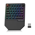 thumbnail image 1 of Teclado gamer inalámbrico MageGee de una mano con RGB y switches rojos, 1 of 8