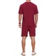 thumbnail image 3 of INSPIRAR CHIC Camiseta de Cuello Redondo Texturizada Casual para Hombre y Pantalones Cortos Conjuntos de 2 Piezas XL Burdeos, 3 of 6