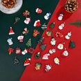 thumbnail image 2 of Mini adornos de resina colgantes navideños para decoración navideña, muñeco de nieve en miniatura, Papá Noel, manualidades colgantes, 2 of 5