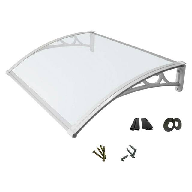Toldo para ventana Toldo para puerta Toldo para puerta multiusos transparente y resistente Toldo para ventana para balcón Jardín al aire libre Ventana 60cmx80cm