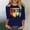 #0198-Blue, variant on Puyaiuu Women Three Quarter Sleeve T Shirt Vintage 1976 New York City Skyline Print Crew Neck Casual Birthday Tee Pink XL Gift