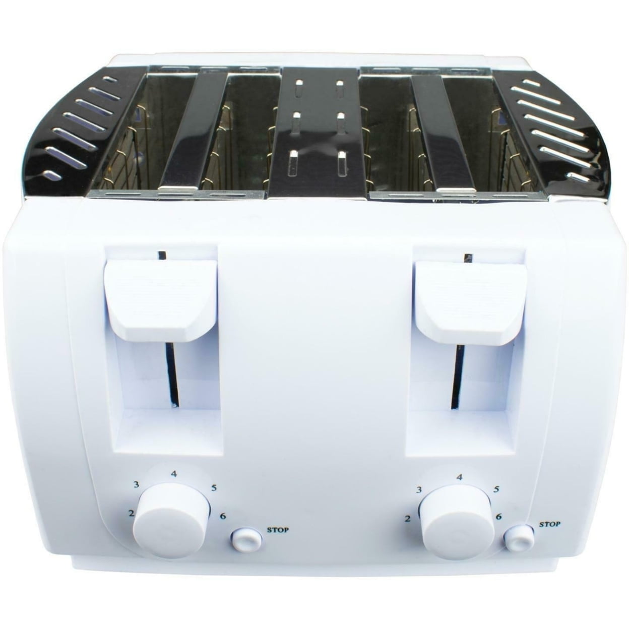Brentwood Cool Touch 4-slice Toaster in White - Walmart.com