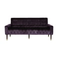 thumbnail image 3 of Noble House Gracelynn Tufted Velvet Sofa, Blackberry, 3 of 7