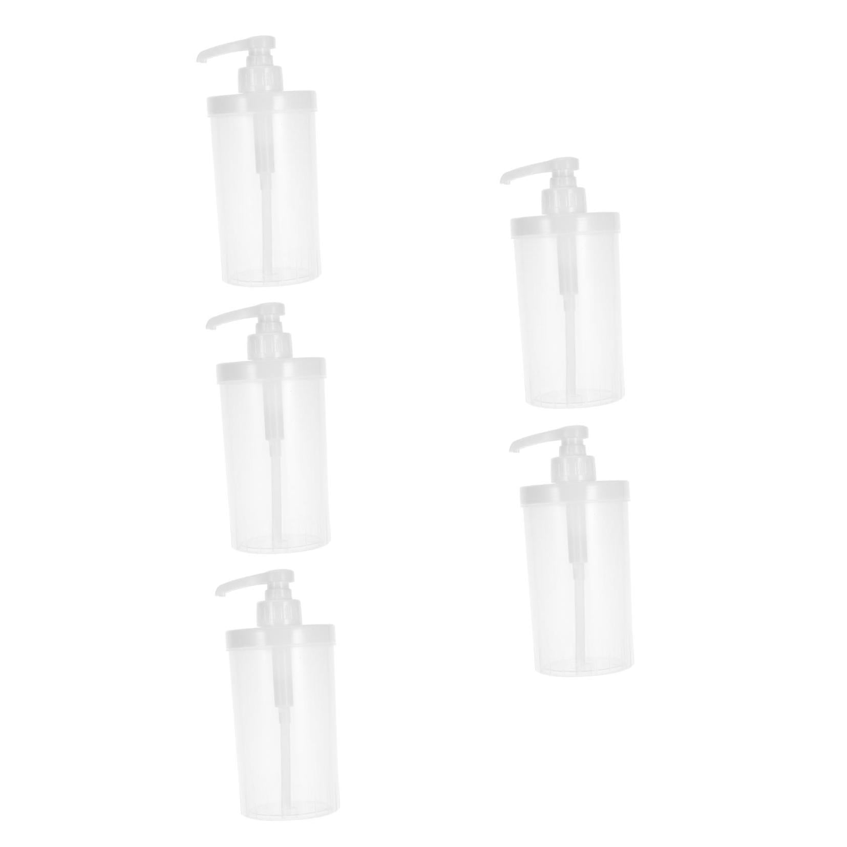 OUNONA 5pcs Syrup Pump Dispenser Hand Press Syrup Bottle Press Type Dispenser Bottle Plastic Syrup Dispenser Hand Press Syrup Pump Dispenser