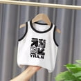 thumbnail image 2 of CYRBOKO Toddler Boys Graphic Tank Tops, Casual Cotton Printed Soft Sleeveless T-shirts Black Size 4-5 T, 2 of 3