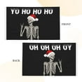 thumbnail image 5 of Christmas Skull Yo Ho Ho Ho Flag 3x5 Ft Outdoor Indoor With Grommet Garden Yard Banner Decorative Sign, 5 of 6