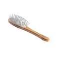 thumbnail image 1 of Style & Detangle Pet Brush Alloy Pin Pure Bamboo Handle Medium Oval Dark Finish Model A9-DB, 1 of 4