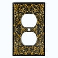 thumbnail image 2 of Metal Light Switch Plate Outlet Cover (French Victorian Frame - Single Duplex), 2 of 2