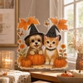 thumbnail image 3 of Kuokaa Fall Diamond Art Hanging Kit, Dog and Cat with Pumpkin Gem Painting Ornament, 3 of 7